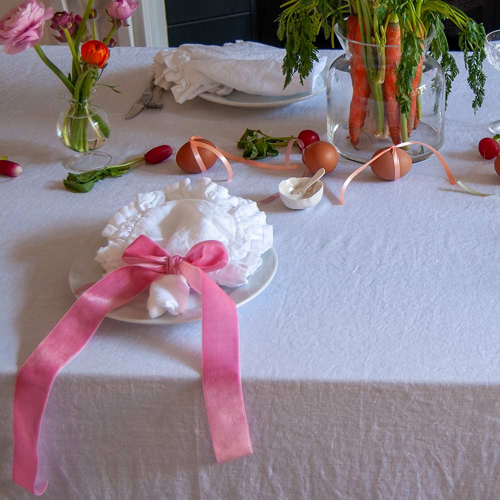 Velvet Decorative Bow - Peony Crush (Set of 4)