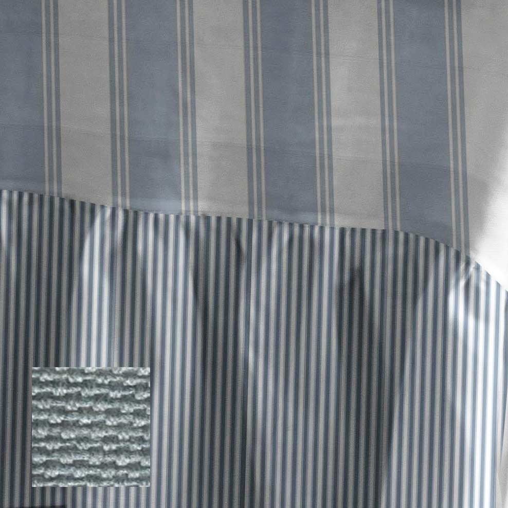 Murano Stripes Ruffled Tablecloth - Azzure Drift - Small