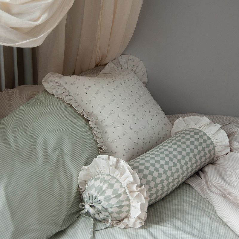 Ruffled Swan Bolster