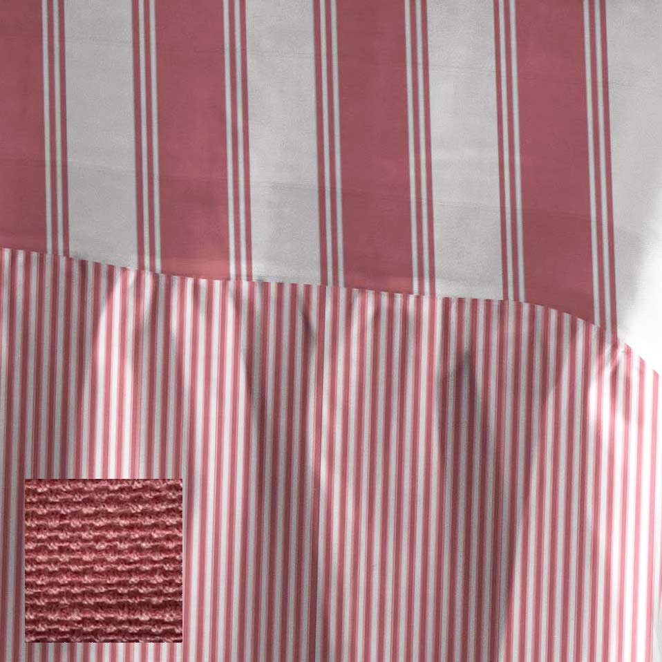 Murano Stripes Ruffled Tablecloth - Rosato - Small